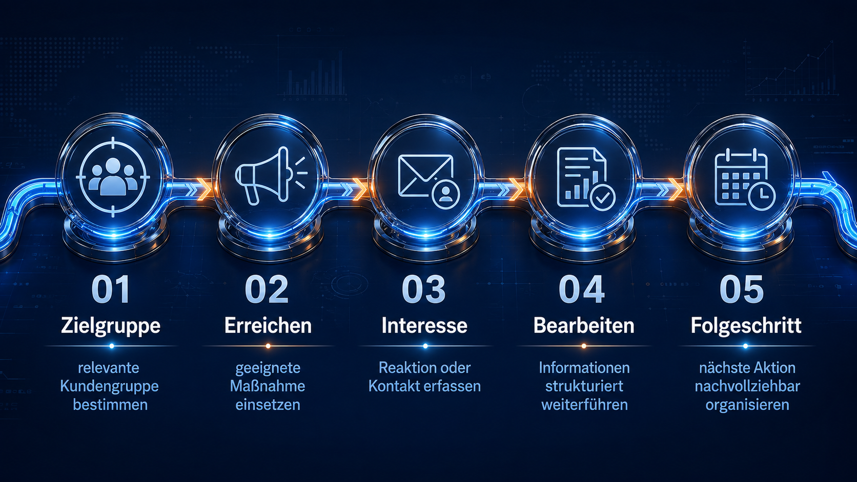 Kundengewinnung von der Zielgruppe bis zum Folgeschritt